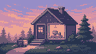 Pixel art of a computer repair house call
