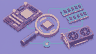 Pixel art of compatible computer parts being compared