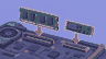 Pixel art of RAM and an SSD being installed